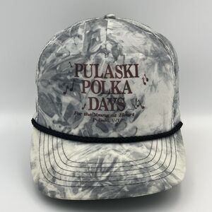 Vintage Pulaski Polka Days Nylon Strapback Hat Cap Wisconsin Rare